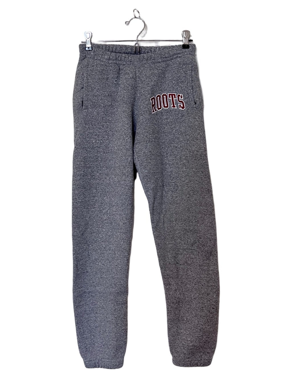 Roots Cabin Gray Salt and Pepper Jogger Sweatpants - Sz XS